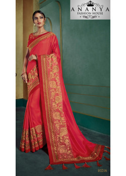 Classic Pink Georgette Saree with Pink Blouse