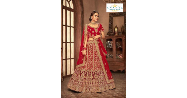 Bridal Lehenga Designs Red | Maharani Designer Boutique