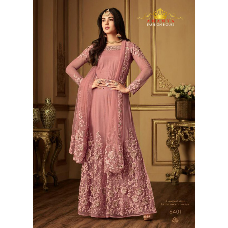 Gorgeous Pink Net- Santoon Salwar kameez