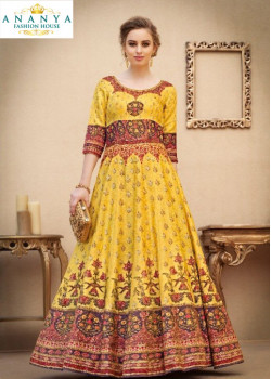 Charming Yellow color Banarasi Silk Designer Lehenga