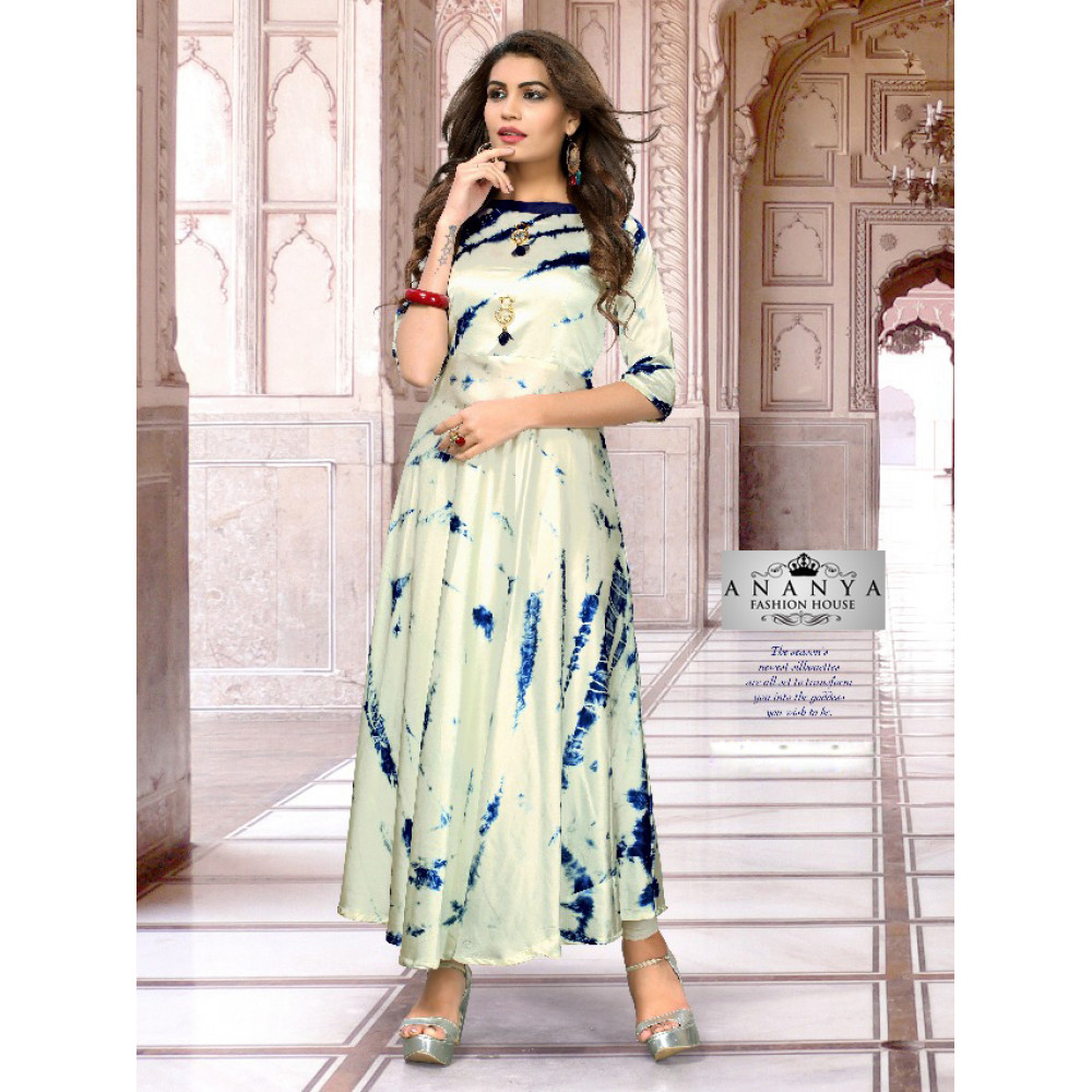 Magenta Cotton Satin Kurti | Simple dresses, Satin kurti, Clothes for women