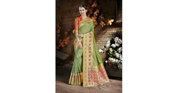 Banarasi Kora Organza Sarees – Bend The Trend