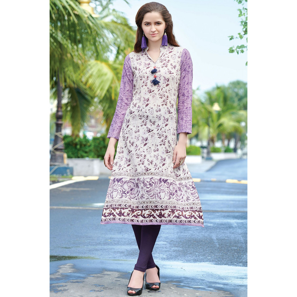 Buy GRACE Clothing Flared Kurti and Staright Palazzo Set | Gorgeous design  floral print | elegant design (X-Small) at Amazon.in