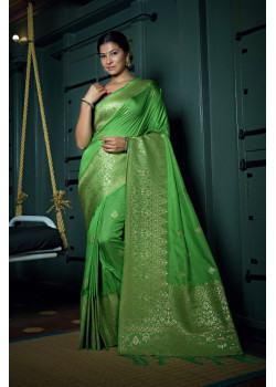 Green Art Silk Zari Banarasi Sarees AF230587