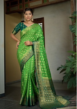 Green Art Silk Zari Banarasi Sarees AF230593