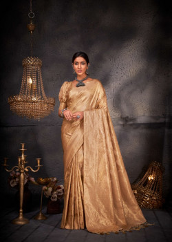 Beige Art Silk Zari Kanjivaram Sarees AF230644