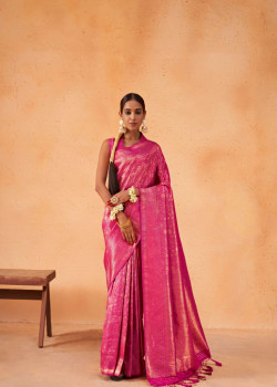 Pink Art Silk Zari Kanjivaram Sarees AF230651