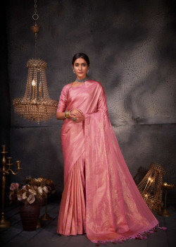 Pink Art Silk Zari Kanjivaram Sarees AF230655