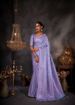 Light Blue Art Silk Zari Kanjivaram Sarees AF230661