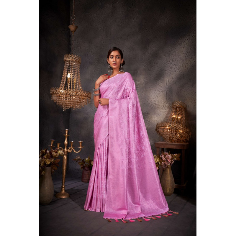 Pink Art Silk Zari Kanjivaram Sarees AF230662