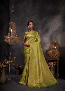 Light Green Art Silk Zari Kanjivaram Sarees AF230673