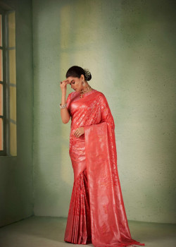 Red Art Silk Zari Kanjivaram Sarees AF230679
