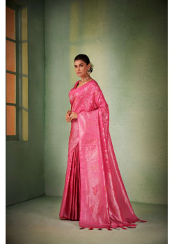 Pink Art Silk Zari Kanjivaram Sarees AF230681