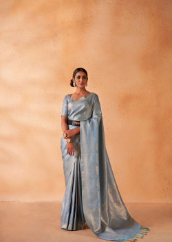Blue Art Silk Zari Kanjivaram Sarees AF230689