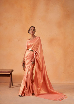 Orange Art Silk Zari Kanjivaram Sarees AF230696