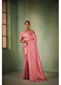 Light Pink Art Silk Zari Kanjivaram Sarees AF230703