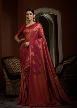 Pink Art Silk Woven Kanjivaram Sarees AF230522