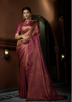 Pink Art Silk Woven Kanjivaram Sarees AF230535