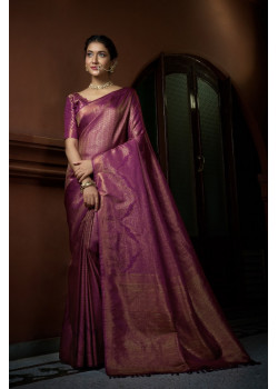 Purple Art Silk Woven Kanjivaram Sarees AF230542