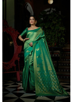 Green Art Silk Woven Kanjivaram Sarees AF230547